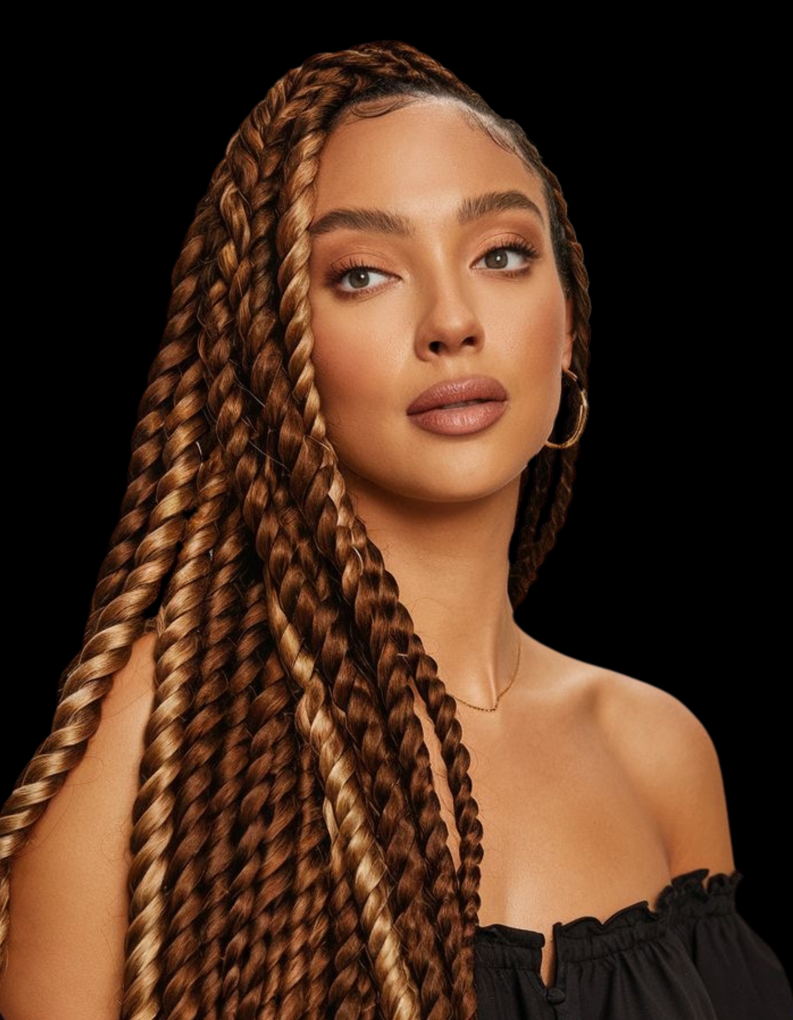 Human/Synthetic Blend Loose Wavy Hair