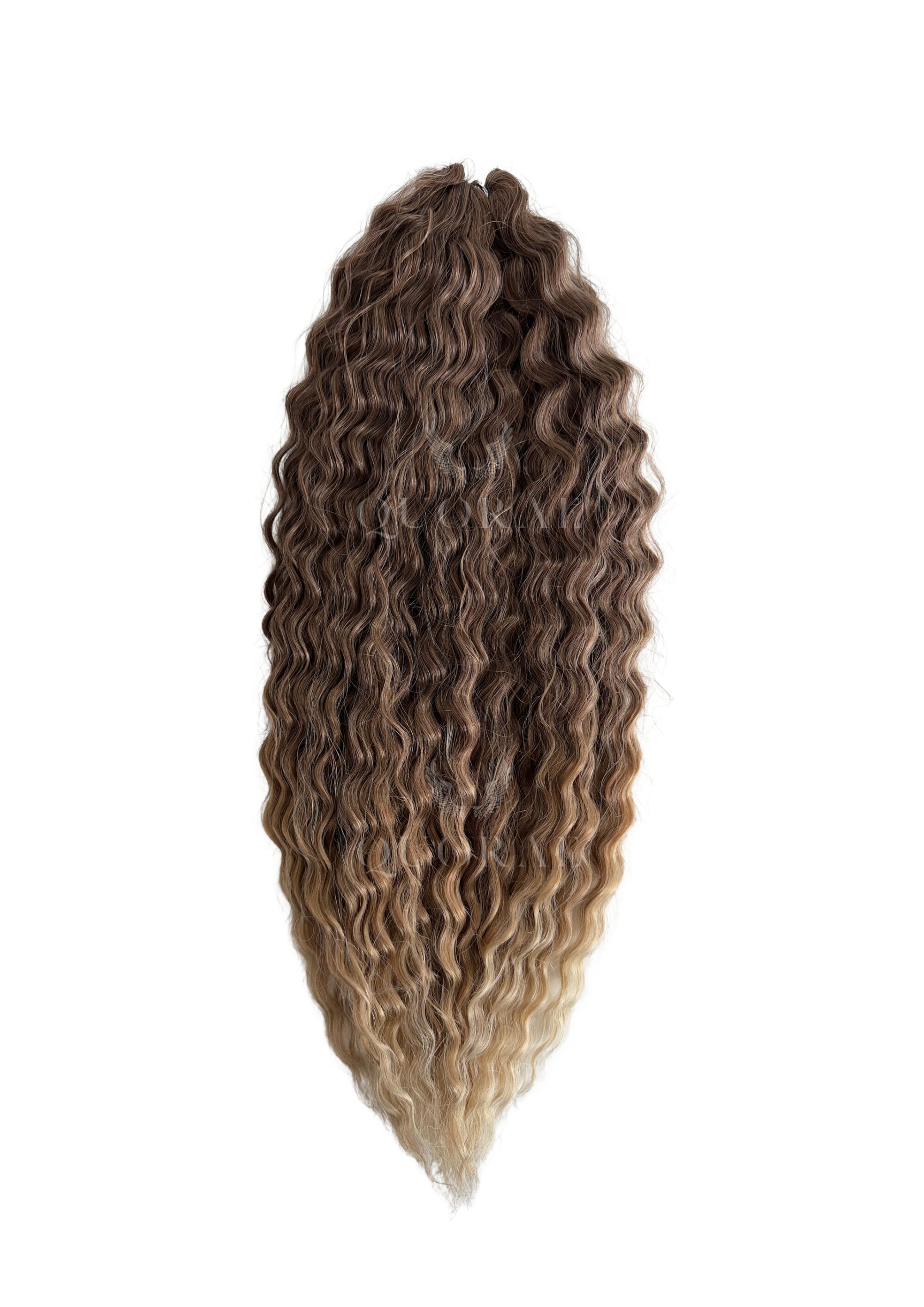 Copy of Human synthetic body wave braiding hair - 6 Loose Wavy Human/Synthetic Blend Braiding/Crochet Extensions