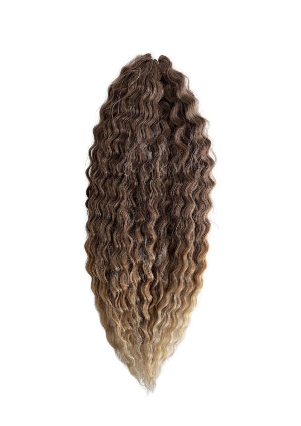 Copy of Human synthetic body wave braiding hair - 6 Loose Wavy Human/Synthetic Blend Braiding/Crochet Extensions
