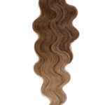 24 inch ombre mousy blonde body wavy braiding hair extensions human synthetic blend