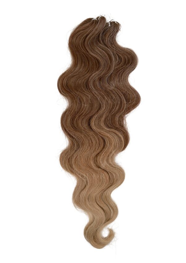 24 inch ombre mousy blonde body wavy braiding hair extensions human synthetic blend