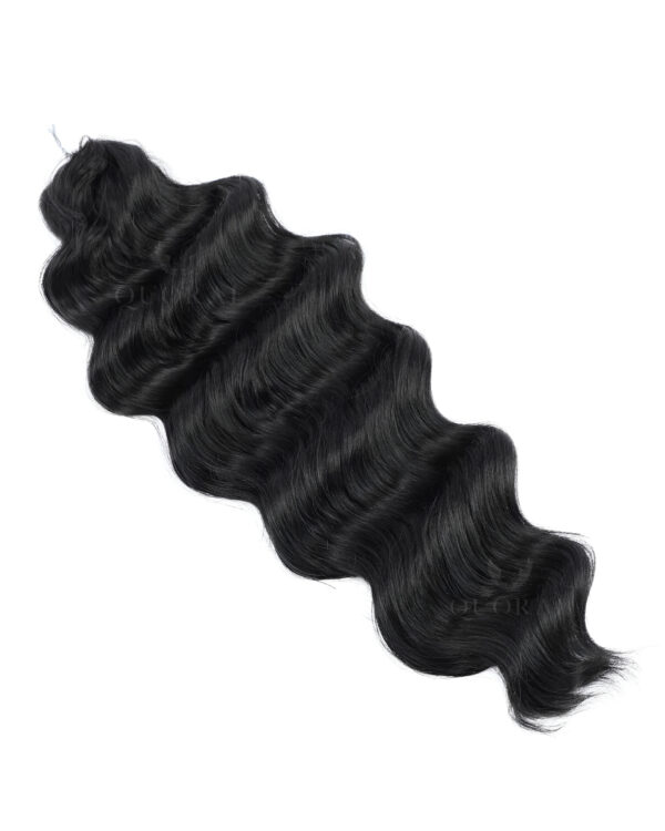 Human synthetic Ocean wave braiding hair - 1 Ocean Wavy Human/Synthetic Blend Braiding/Crochet Extensions