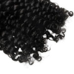 close up deep curly texture raw human hair miracle knots bundle