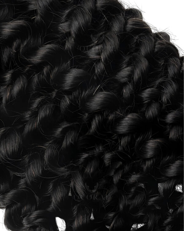 double drawn raw human hair deep curly miracle knots extensions detail